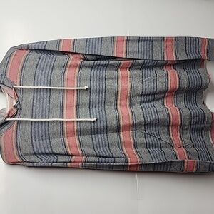 Urban Pipeline Multicolor Striped Hoodie Sz XL Cotton Blend Surfs Up Beach Party